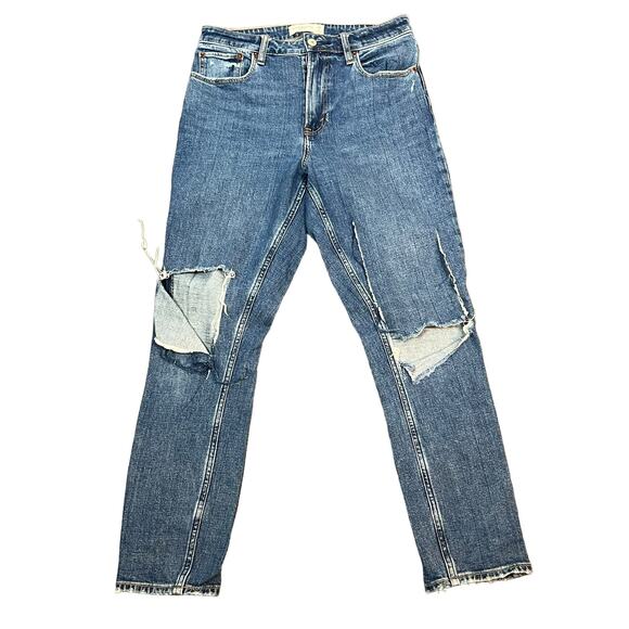 Abercrombie & Fitch AF Jeans The SKinny High Rise Curve Love Distressed Grunge 6 - Picture 1 of 6